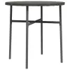  szürke polyrattan teázóasztal 45 cm 
