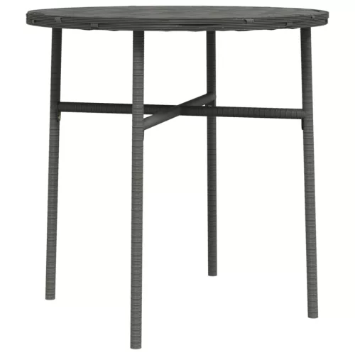 szürke polyrattan teázóasztal 45 cm 