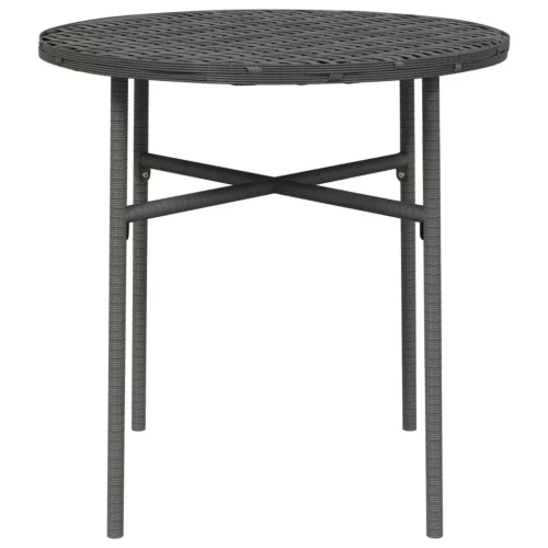  szürke polyrattan teázóasztal 45 cm 