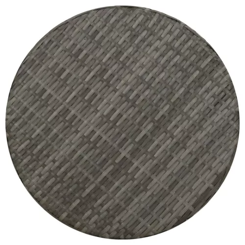  szürke polyrattan teázóasztal 45 cm 