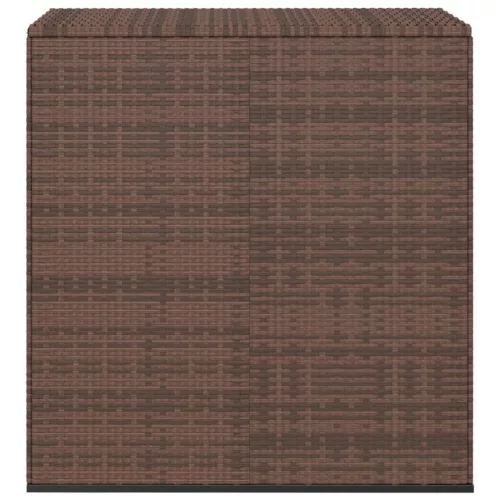  barna polyrattan kerti párnatartó doboz 100 x 49 x 103,5 cm