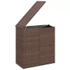  barna polyrattan kerti párnatartó doboz 100 x 49 x 103,5 cm