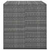  szürke polyrattan kerti párnatartó doboz 100 x 97,5 x 104 cm