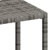  2 db szürke polyrattan napozóágy asztallal