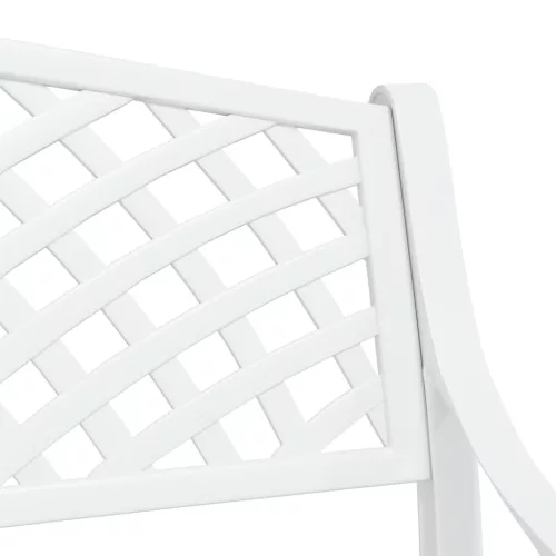  fehér öntött alumínium kerti pad 102 cm