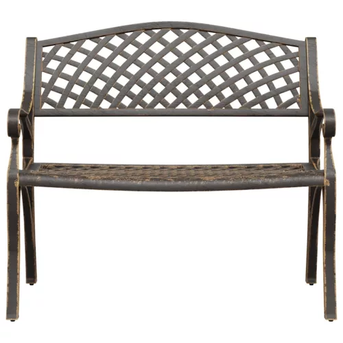  bronzszínű öntött alumínium kerti pad 102 cm