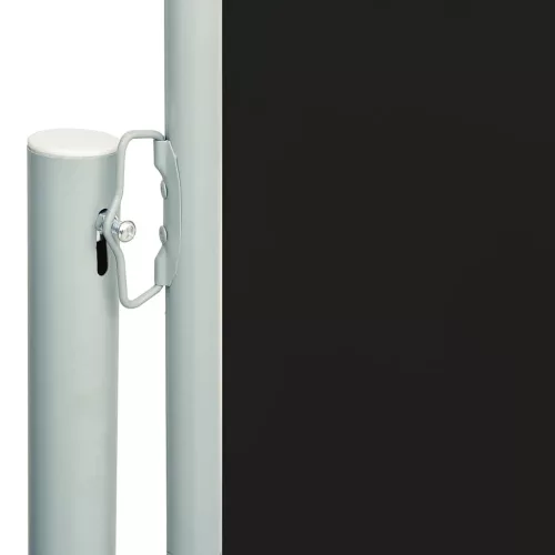  fekete behúzható oldalsó terasznapellenző 117 x 600 cm