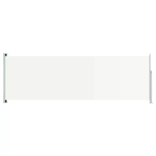  krémszínű behúzható oldalsó terasznapellenző 200 x 600 cm