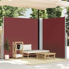  barna behúzható oldalsó napellenző 200 x 600 cm