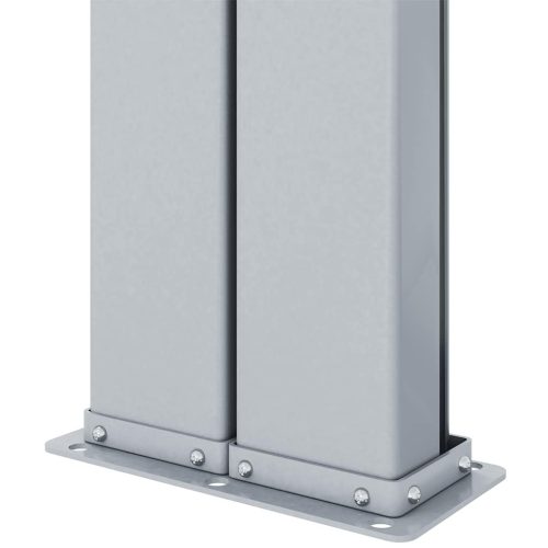  barna behúzható oldalsó napellenző 200 x 600 cm