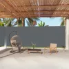  antracitszürke behúzható oldalsó napellenző 220 x 1000 cm