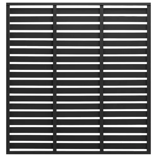  fekete WPC kerítéspanel 180 x 180 cm