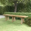  impregnált tömör fenyőfa kerti pad 160 cm