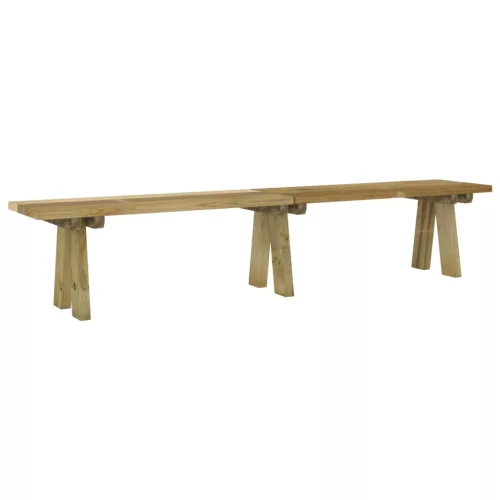  impregnált tömör fenyőfa kerti pad 220 cm