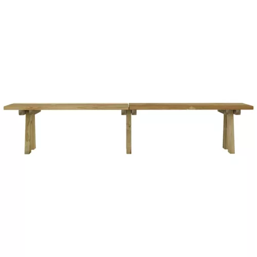  impregnált tömör fenyőfa kerti pad 220 cm