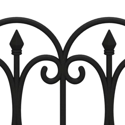  17 db fekete polipropilén gyepszegély 10 m