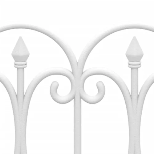  17 db fehér polipropilén gyepszegély 10 m