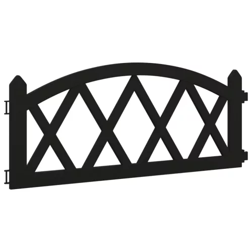  17 db fekete polipropilén gyepszegély 10 m