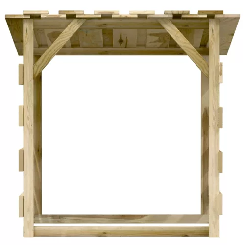  impregnált fenyőfa pergola tetővel 100 x 90 x 100 cm