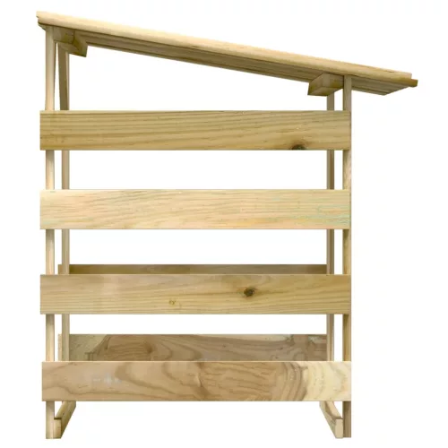  impregnált fenyőfa pergola tetővel 100 x 90 x 100 cm