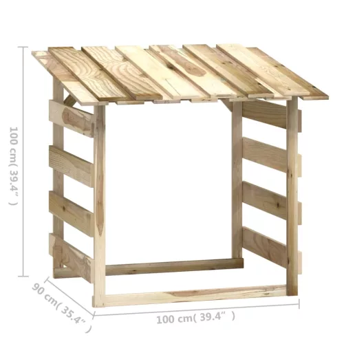  impregnált fenyőfa pergola tetővel 100 x 90 x 100 cm