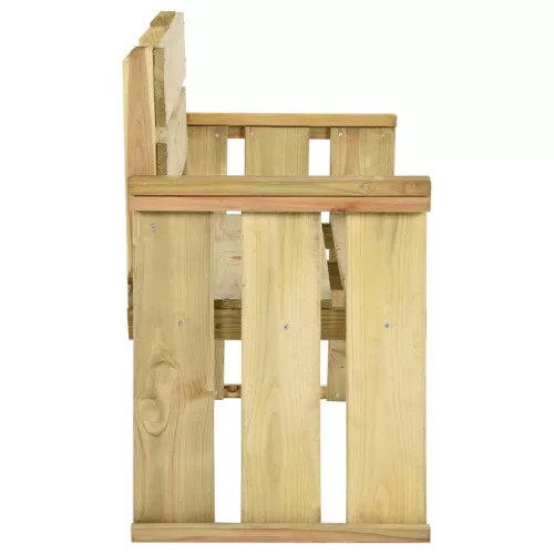  impregnált fenyőfa kerti pad 121 cm