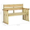  impregnált fenyőfa kerti pad 121 cm