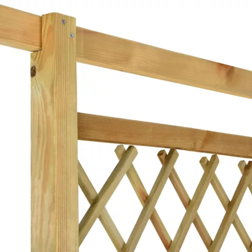  impregnált fenyőfa sarokpergola paddal 166 x 81 x 174 cm  