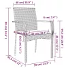  7 részes szürke polyrattan kerti étkezőgarnitúra párnával