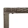  5 részes szürke polyrattan kerti étkezőgarnitúra párnával