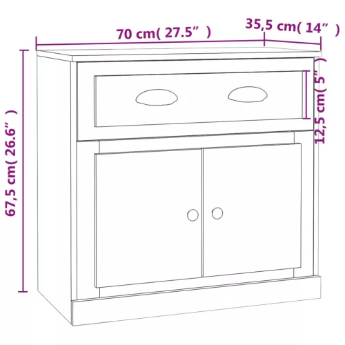  2 db fehér szerelt fa tálalószekrény