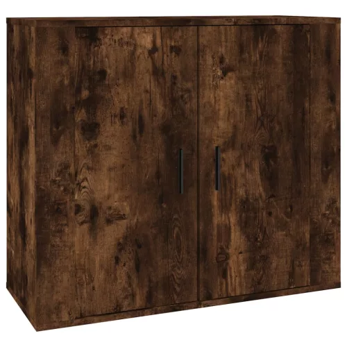  3 db füstös tölgy szerelt fa tálalószekrény