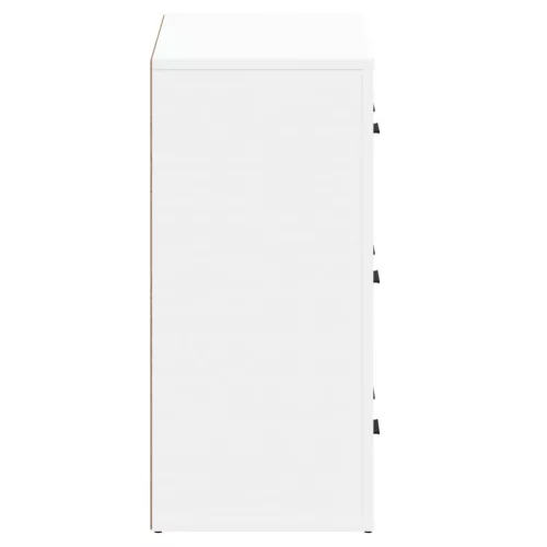  2 db fehér szerelt fa tálalószekrény