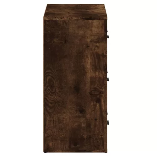  2 db füstös tölgy szerelt fa tálalószekrény