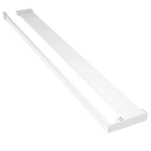  króm ESG üveg és alumínium zuhanyfal polccal 90 x 195 cm