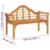  tömör akácfa kerti pad 125 cm 