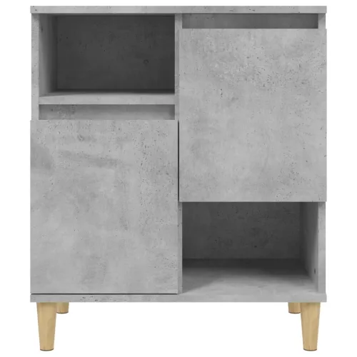  2 db betonszürke szerelt fa tálalószekrény 60 x 35 x 70 cm