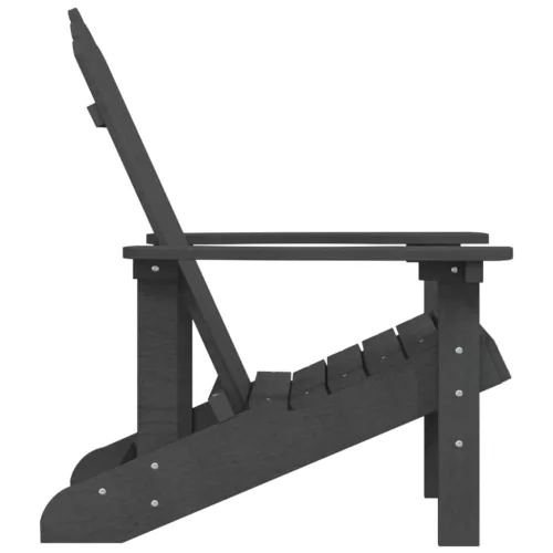  antracitszürke HDPE kerti adirondack szék