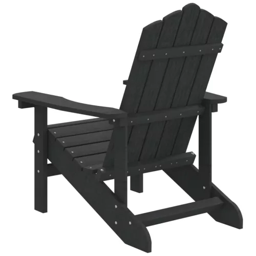 antracitszürke HDPE kerti adirondack szék