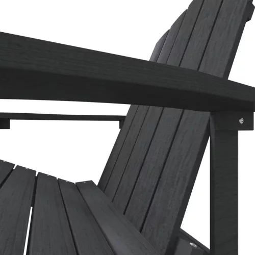  antracitszürke HDPE kerti adirondack szék