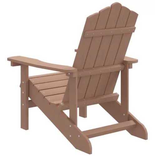  barna HDPE kerti adirondack szék
