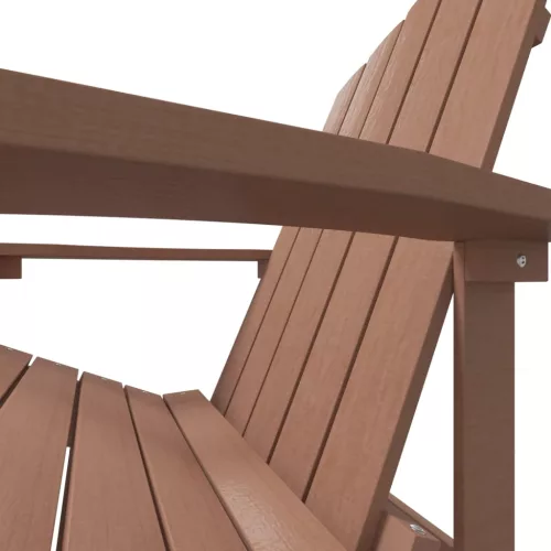  barna HDPE kerti adirondack szék