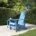  vízkék HDPE kerti adirondack szék