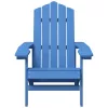  vízkék HDPE kerti adirondack szék