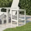  fehér HDPE kerti adirondack asztal 38 x 38 x 46 cm