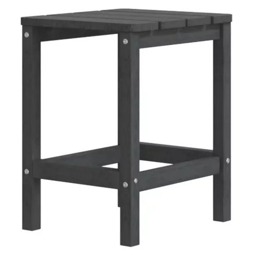  antracitszürke HDPE kerti Adirondack asztal 38 x 38 x 46 cm