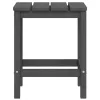  antracitszürke HDPE kerti Adirondack asztal 38 x 38 x 46 cm