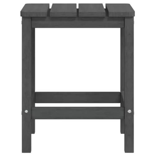  antracitszürke HDPE kerti Adirondack asztal 38 x 38 x 46 cm