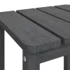  antracitszürke HDPE kerti Adirondack asztal 38 x 38 x 46 cm