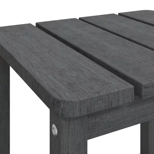  antracitszürke HDPE kerti Adirondack asztal 38 x 38 x 46 cm